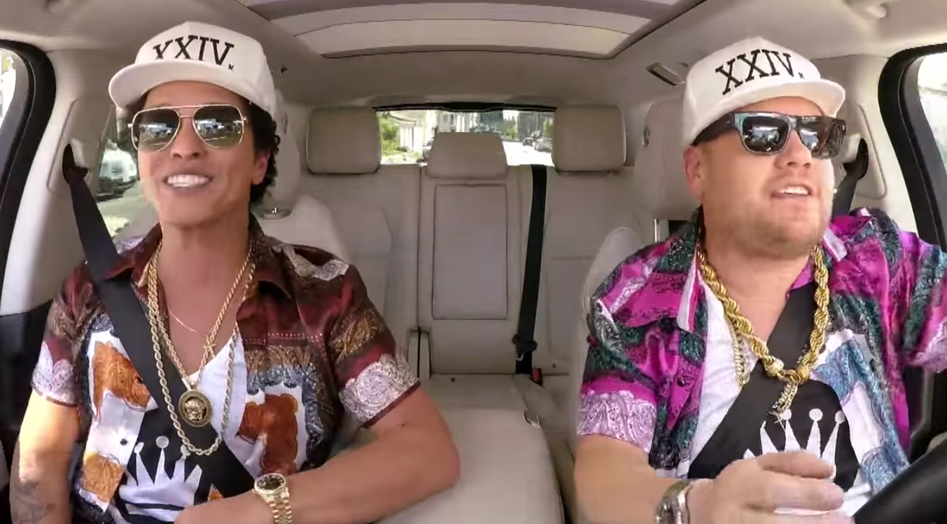 Watch Bruno Mars Singing Elvis on Carpool Karaoke