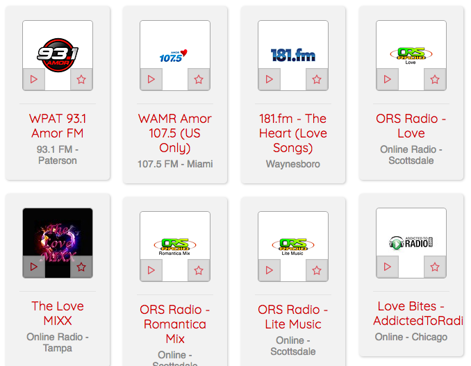 The Most Romantic Radio Stations on myTuner Radio